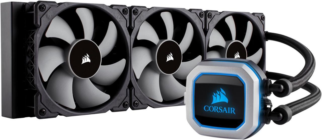 Main image of Corsair Hydro Series, H150i PRO RGB, 360mm. 3 X 120mm ML PWM Fans, Advanced RGB Lighting & Fan Control w/ Software. Liquid CPU Cooler. CW-9060031-WW. Support: Intel 2066, AMD AM4.